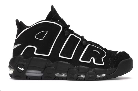Men's Air More Uptempo Low Black Shoes 017